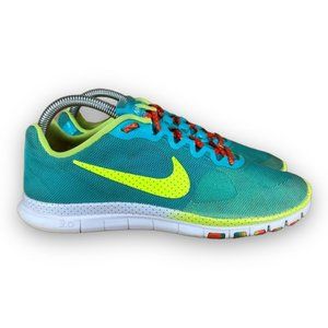Nike Free 3.0 Advantage Running Shoes 579964-300 Low Top Green Yellow Women 7.5